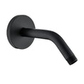 RANDOM Shower Arm with Flange,Black 6 Inches Wall Mount Angle Shower Head Extension Arm For Fixed Shower Head,Matte Black.RD91018-6MB - color: 6″ Matte Black(Round Flange)
