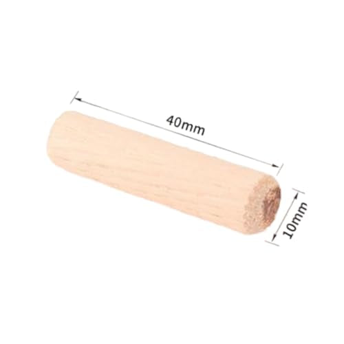 150Pcs Wooden Dowel Pins Kit 3/8" x 1-1/2 Inch Small Fluted Wood Dowels Pegs Hardwood Pin for Furniture Woodworking Crafts, Furniture, Door, DIY - size: 10mm x 40mm - 150PCS