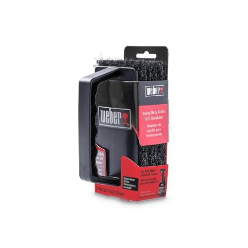 Weber® Grill Grate Scrubber, Grill Cleaning Accessory, Black - size: (Pack of 1)