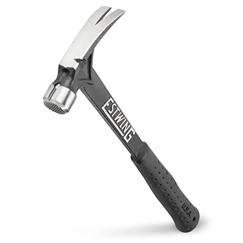 ESTWING Ultra Series Hammer, 15oz Milled Face, Black Grip, EB-15SM - size: 15 oz, style: Milled Face