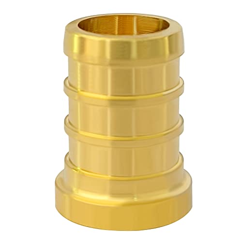 Hooshing 30PCS Pex Plugs 1/2 inch Pex Barb End Cap Brass Crimp Fittings - size: 1/2 inch