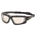 PYRAMEX I-Force Sporty Dual Pane Anti-Fog Goggle, Black Frame/Clear Anti-Fog Lens - color: I/O Mirror Anti-fog Lens / Black Frame/ Slim Style