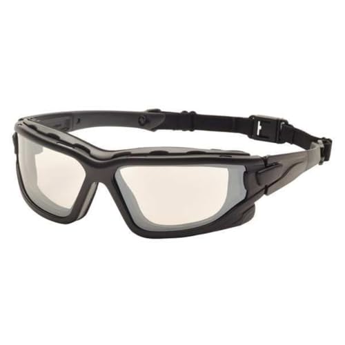 PYRAMEX I-Force Sporty Dual Pane Anti-Fog Goggle, Black Frame/Clear Anti-Fog Lens - color: I/O Mirror Anti-fog Lens / Black Frame/ Slim Style
