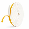 Weather Stripping Foam Tape, 17 Ft Door Seal Strip, EVA Material, High Density 1/4" Thick, No Residue Adhesive, Weatherproof Door Seal Strip for Sliding Door, Windows, White (1/2" Wide) - size: 1/2" Wide