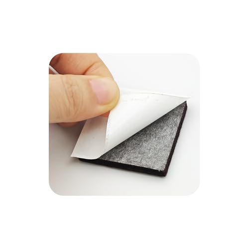 16PCS 1.5 x 1.5 Inch Square Felt Pads, Soft Adhesive Non-Slip Backed Felt, Cuttable Floor Protectors for Furniture Legs, Brown Anti Scratch Furniture Pads - size: 1.5 x 1.5 Inch