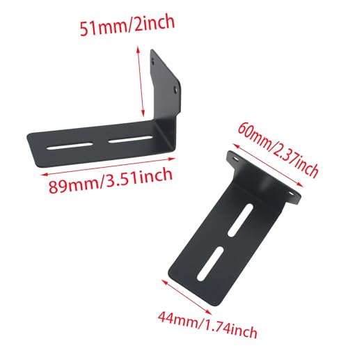 Sound Bar Mounts Under TV Wall Mount Brackets with Hardware Kit for Universal Sound bar Speaker Shelf Mounting Holder Compatible Most Soundbars Screws Included