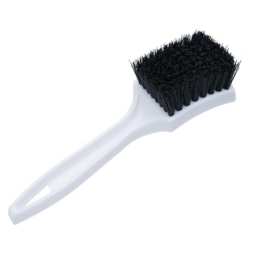 Nanoskin Deep Clean Scrub Brush for Carpet Mats, Black, 8.5" - color: Black and White, size: 8.5"