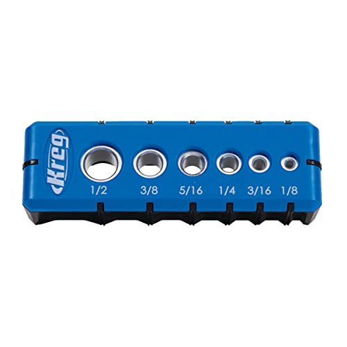 Kreg Portable Drilling Guide - 6 Hardened Drill Guides for Carpentry - Craftsman Tool Accessory