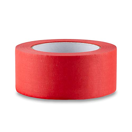 Lichamp Wide Red Painters Tape 2 inches, 1pc Medium Adhesive Red Masking Tape, 1.95 inches x 55 Yards - size: 1.93 inches
