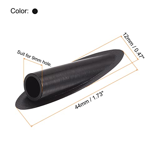 MECCANIXITY 9mm Plastic Pocket Hole Plugs,Wood Plugs for Pocket Hole Jig Working Tool Accessories,Black Pack of 100 - color: Black