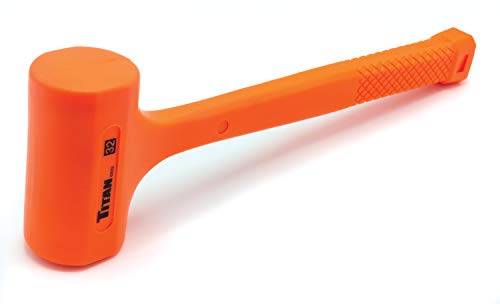 Titan 63032 2lb Dead Blow Hammer with Steel Shot Filled Head, Spark & Rebound Resistant, 14" Non-slip Diamond Textured Handle - size: 32oz