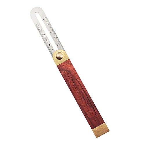 Bevel Gauge, Sliding Bevel Gauge, 8 Inch T Bevel Angle Finder with Wooden Handle T Measurements Ruler for for Craftsman Carpenter