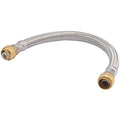 SharkBite 3/4 x 18 Inch Flexible Repair Coupling Hose, Push To Connect Brass Plumbing Fitting, PEX Pipe, Copper, CPVC, PE-RT, HDPE, U3016FLEX18LF - size: 3/4 in. x 3/4 in. x 18 in., style: SharkBite