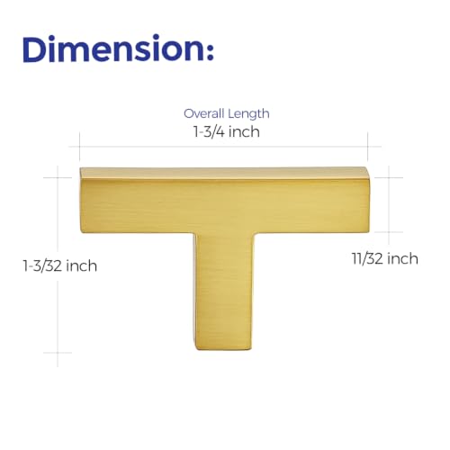Ravinte Gold Cabinet Handles Solid Cabinet Pulls, Single Hole, 10 Pack - color: Gold, size: Single Hole