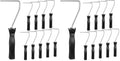 Baderke 10 Pcs 4 Inch Mini Paint Roller Handle, 12 Inch Frame, Black (Pack of 2) - color: Black, size: 4 Inch, 12 Inch (Pack of 2)
