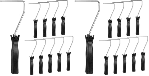 Baderke 10 Pcs 4 Inch Mini Paint Roller Handle, 12 Inch Frame, Black (Pack of 2) - color: Black, size: 4 Inch, 12 Inch (Pack of 2)