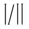 200 PCS Round Head Nails, 1-1/2 Inches Hardware Nail, Nails for Hanging Pictures, Wood Nails, Black Nails, Household Nails - color: Black, size: 1-1/2 in