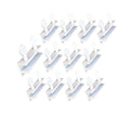 QCAA Sliding Window Security Lock, Child Proof Lock, Aluminum, White, 12 Pack, Made in Taiwan - color: White(3/8"), size: 12pack