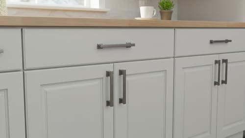 Alzassbg Brushed Black Nickel Cabinet Pulls and Handles 10 Pack, AL3061BBN - color: Brushed Black Nickel, size: 5" Hole Center