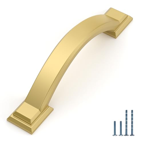 10 Pack Cabinet Handles with Gold Pulls (3 Inch) - color: Gold, size: 3 inch（76mm）, style: 10 Pack