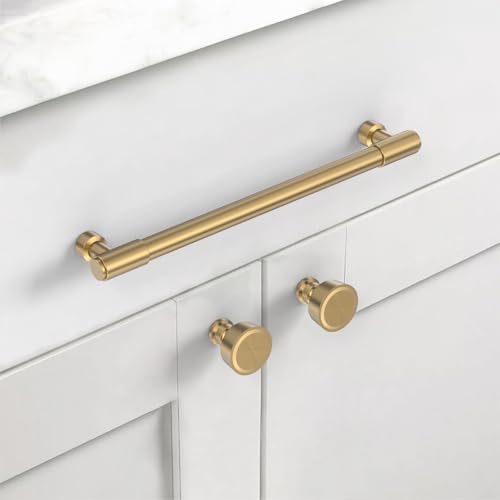 Asidrama Champagne Bronze Kitchen Cabinet Pulls,7.5 Inch,10 Pack - color: Champagne Bronze, size: 7.5" Hole Center