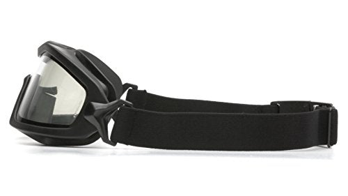 Pyramex Safety Products GB6420SDT V2G Plus Safety Glasses, Gray Anti-Fog Dual Lens - color: Black Frame, Dual Clear H2x Anti-fog