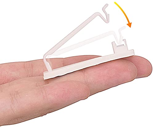 SOULWIT® 50 x Self-Adhesive Cable Management Clips for USB Cable TV, Charger, Audio, Wire Clamp for Table, Car, Office, Home - color: White
