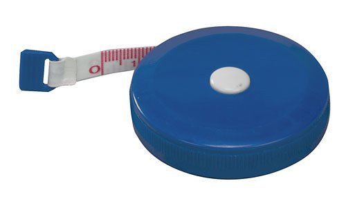 EMI Body Medical Retractable Soft Tape Measure with Dual-Scale in and CM - Measuring Tape for Body, Sewing, Tailoring, Fabric, Weight Loss & Medical Use- Blue EAM-400B - color: Royal