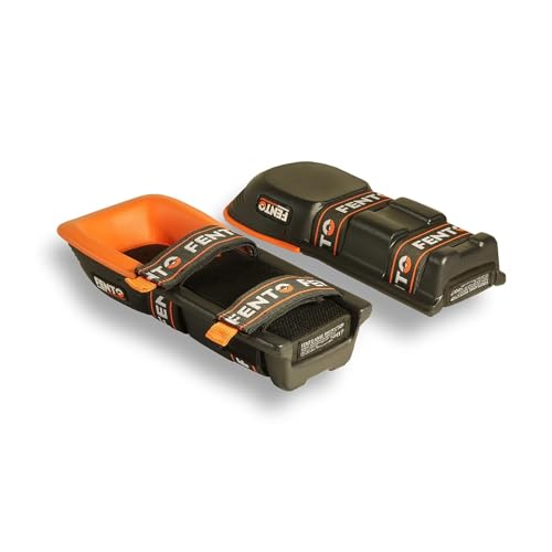 FENTO MAX | Extra Long Knee Pads for Men | Heavy duty Knee Protection with Adjustable Straps | Comfortable Knee Pads for Flooring, Constructions Works, Roofing, and Landscaping