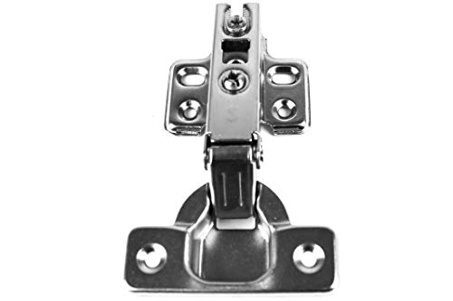 Berta (2 Pieces) Full Overlay Frameless European Hinges, 105 Degree 2-Cam 4-Way Adjustable Concealed Kitchen Cabinet Door Hinges with Screws (2) - size: 2