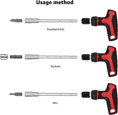 Amazon Basics 27-Piece Ratchet Screwdriver and Socket Set, Light-Duty T-Handle with Magnetic Bit Holder, Cr-V Steel, for Household DIY, Electronics and Appliance Repair, Compact Tool wit Hard Case - style: 27-Piece
