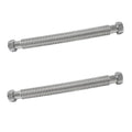2 PCS EFIELD 18-inch 1-1/4" FIP X 1-1/4" FIP Stainless Steel Corrugated Hose Connector for Commercial Water Heater, Boiler,Water Softener - size: 18"L(1-1/4" FIP)