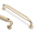 10 Pack 5 Inch Cabinet Pulls Brushed Brass Kitchen Cabinet Handles Zinc Alloy Drawer Pulls Solid Cabinet Hardware - color: Brushed Brass, size: 5'' Hole Center(128mm)