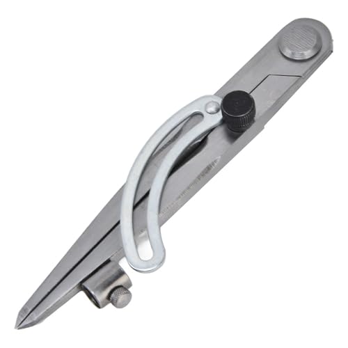 Wing Divider Gauge, Carbon Steel Scribing Compass with Pencil Holder,10Inch 250mm Marking Tool for Woodworking Metalworking Leatherworking - size: 250mm