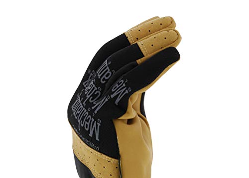 Mechanix Wear Material4X FastFit Leather Gloves Brown/Black, Large - size: Large