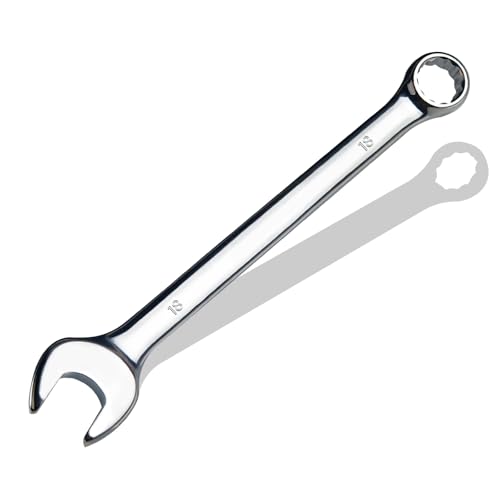 18mm Metric Combination Wrench, CR-V Steel with Mirror Polish, 12-Point Design, 15-Degree Offset, Perfect for Auto Repair, Household, Car & Truck Emergency - size: 18mm