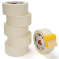 TAPEBEAR Masking Tape with Dispenser 1.88" x 60Yards Beige White - size: Dispenser/1.88" x 60Yards x 6Rolls