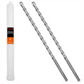 SDS Plus Rotary Hammer Drill Bit Set - 2-Piece 1/4" x 12" Concrete Masonry Drill Bits for Brick, Cement & Stone - Durable Alloy Tip, Fast Drilling - size: 1/4" x 12"