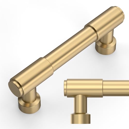 Amerdeco 10 Pack Champagne Bronze Cabinet Pulls 3 Inch(76mm) Hole Center Drawer Pulls Cabinet Hardware Kitchen Cabinet Handles for Bathroom ZH0075 - color: Champagne Bronze, size: 3"/76MM Hole Center
