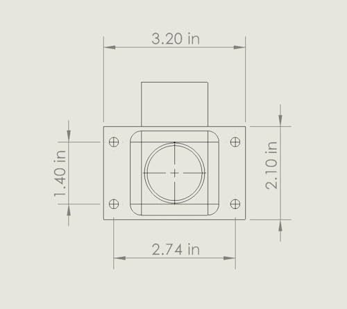 Vacuum Adapter Compatible With Vevor Pocket Hole Jig, 1.25 Inch Hose Connection, Dust Collection System with Hardware