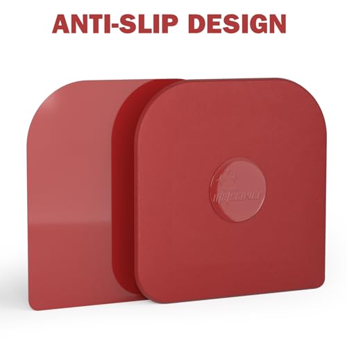 Pan Scraper, 5 Pcs Pot & Dish Scraper Plastic, Sturdy Scraper Kitchen Tool, Red - color: Red, size: 5 Pcs