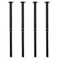QLLY Adjustable Metal Table Leg, 24-40 inch, 60-100cm, Home Office DIY Desk Leg, Furniture Leg Set (4, Black) - color: Black