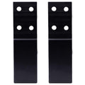 2 Pcs Bed Frame Legs Replacement Parts Bed Feet Furniture Support Leg Reinforcement Kit for Wooden Beds Table Cabinet Sofa Bolt-On Direct Replacement Straight Leg Replace Part Not Plastic Black 5inch - size: 5in