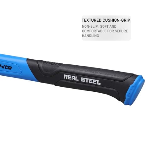 REAL STEEL 20 Oz Jacketed Graphite Magnetic Head Rip Claw Framing Hammer with Smooth Face 0502 - size: 20 oz
