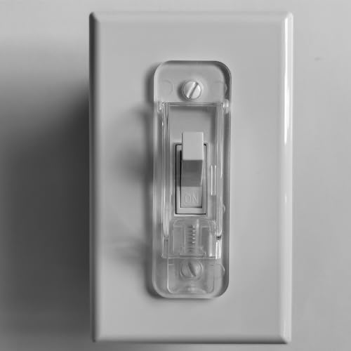 4 Pack Toggle Light Switch Cover Guard, Baby Proof, Clear - size: 4 pack / clear