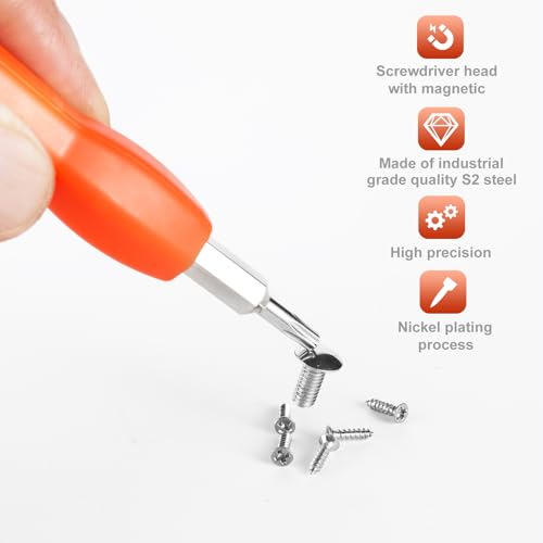 Video Doorbell Screwdriver, Double-Ended T6 T15 Screw Driver Tool for Camera Video Doorbell Replacement, Battery Change, Wifi Password Reset