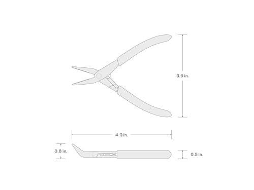 TEKTON Mini 45-Degree Long Nose Pliers | PMN11301 - style: Bent Long Nose