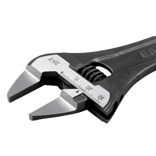 Bahco BAH31T Thin Jaw Adjustable Spanner with Serrated Pipe Jaws