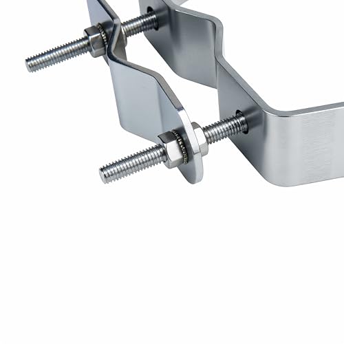 4” Heavy-Duty Wall Mount Pair with Brackets & Lag Bolts for TV Antenna Mast | 2 pack