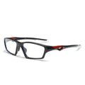 PG60 Lensless Pickleball Eyewear TR90 Sport Protective Glasses for Men - color: Black-red